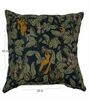 Blue Cotton Floral 20x20 Inches Cushion Cover