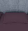 Maroon Cotton Solid Finest 300TC Plain Super King Bedsheet with 2 Pillow Covers