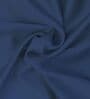 Blue Cotton Solid 210TC Plain Single Bedsheet with 1 Pillow Cover