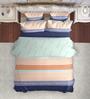 Blue Cotton Stripe 150 GSM Double Bed Comforter
