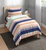 Blue Cotton Stripe 150 GSM Single Bed Comforter