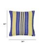 Blue Cotton Striped 14 x 14 inch Set of 5 Cushion Covers