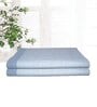 Blue Cotton Striped 220 GSM Bath Towels 2 Pc
