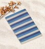 Blue Cotton Striped 220 GSM Bath Towels 3 Pc