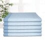 Blue Cotton Striped 220 GSM Bath Towels 4 Pc