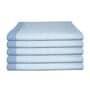 Blue Cotton Striped 220 GSM Bath Towels 4 Pc