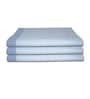 Blue Cotton Striped 220 GSM Bath Towels 3 Pc