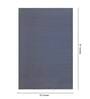 Blue Striped Cotton 5 ft x 7 ft Machine Made Carpet