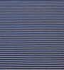 Blue Striped Cotton 5 ft x 7 ft Machine Made Carpet
