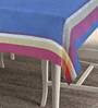 Blue Cotton 60x60 Inches 4 Seater Table Cloth