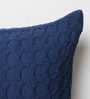 Blue Textured Cotton 20 x 20 Inches Cushion Covers (Set of 5)