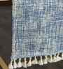 Blue Cotton Textured Table Runner
