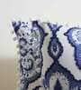 Blue Cotton Traditional 18x18 inches Cushion Cover (Set Of 5)