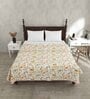 Yellow Cotton Traditional 200 GSM King Bed Dohar