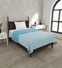 Teal Cotton Traditional 220 GSM Double Bed Dohar