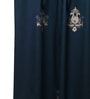 Grey Traditional Cotton 8 Ft Blackout Rod Pocket Door Curtain