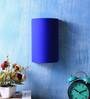 Blue Cotton Wall Light