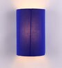 Blue Cotton Wall Light