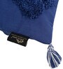 Blue Woven Cotton 16 x 16 Inches Cushion Cover