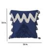 Blue Woven Cotton 16 x 16 Inches Cushion Covers (Set of 2)