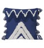 Blue Woven Cotton 16 x 16 Inches Cushion Covers (Set of 2)