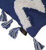 Blue Woven Cotton 16 x 16 Inches Cushion Covers (Set of 2)