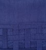 Blue Polyester Solid 16x16 inches Cushion Cover (5Pc)