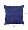 Blue Polyester Solid 16x16 inches Cushion Cover (5Pc)