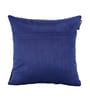 Blue Polyester Solid 16x16 inches Cushion Cover (5Pc)