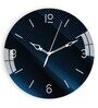 Blue Diagonal Lines Acrylic Wall Clock