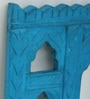 Blue Distress Color Handpainted Engineered Wood Carving Jharokha Frame