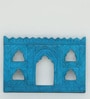 Blue Distress Color Handpainted Engineered Wood Carving Jharokha Frame