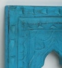 Blue Distress Color Handpainted Engineered Wood Carving Jharokha Frame