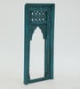 Blue Distress Color Handpainted Mango Wood Carving Jharokha Frame
