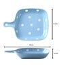 Blue Dots Ceramic Baking Plate