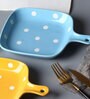 Blue Dots Ceramic Baking Plate