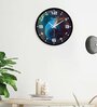 Earth Blue Plastic Wall Clock