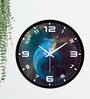 Earth Blue Plastic Wall Clock