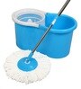 Blue Elegant 360  Bucket Mop Set with One Refill Mop Set