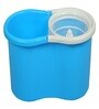 Blue Elegant 360  Bucket Mop Set with One Refill Mop Set