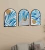 Multicolour Engineered Wood (Set of 3) Art Panels