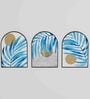 Multicolour Engineered Wood (Set of 3) Art Panels