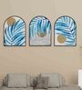 Multicolour Engineered Wood (Set of 3) Art Panels