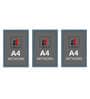 Multicolour Engineered Wood (Set of 3) Art Panels