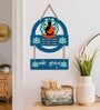 Blue Engineered Wood Wall Hanging