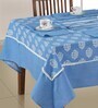 Nanala (108x60) Blue & White Cotton (Set of 10) Table Linen Set