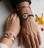 Blue Evil Eye Diamond Stone Bhaiya Bhabhi Rakhi Set