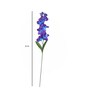 Blue Fabric Orchid Artificial Flower Pack of 5