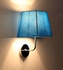 Caracas Fabric Wall Light (Blue)