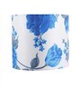 Raphael Blue Fabric Flush Mount Wall Light